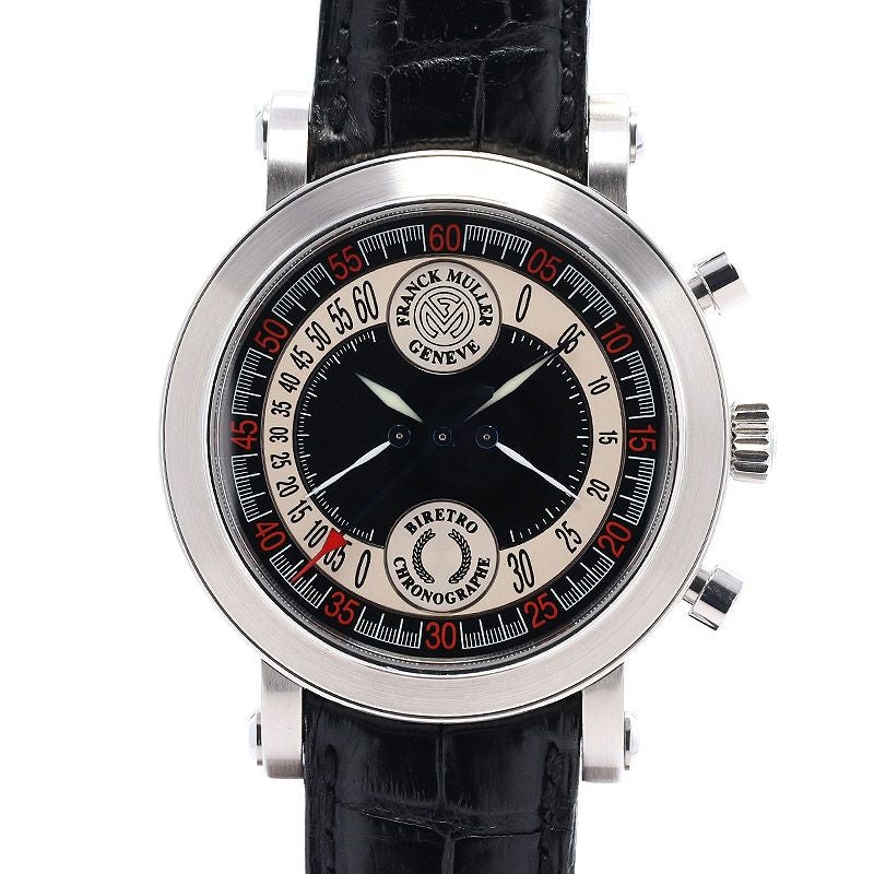 中古】FRANCK MULLER ROUND BI RETRO CHRONOGRAPH フランク・ミュラー