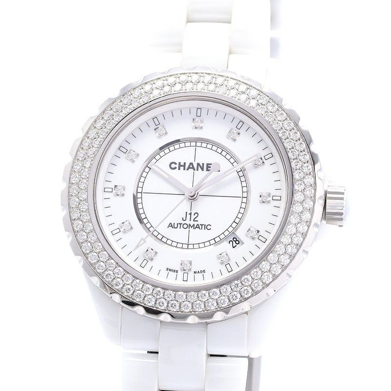 中古】CHANEL J12 WHITE CERAMIC AUTOMATIC 42MM シャネル J12