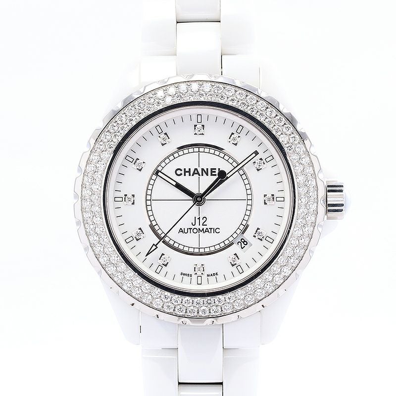 中古】CHANEL J12 WHITE CERAMIC AUTOMATIC 42MM シャネル J12