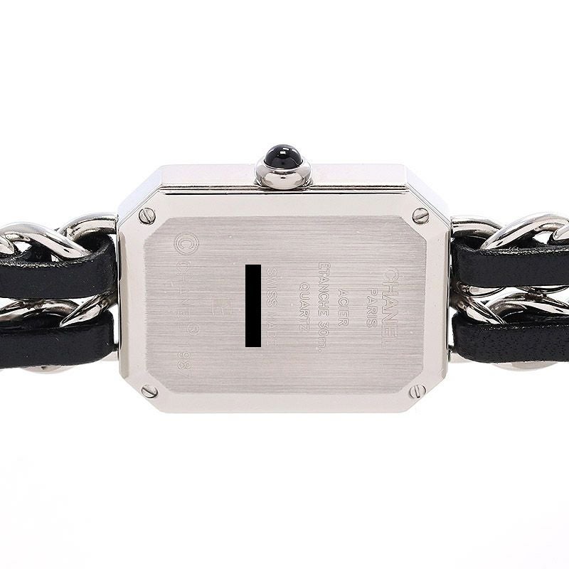 シャネル CHANEL 腕時計 プルミエール S H0451 オクタゴナル ブラック文字盤 チェーンブレス SS ブラックレザー クオーツアナログ 【中古】 未使用)CHANEL シャネル プルミエール ロック L ブラック H0451【未