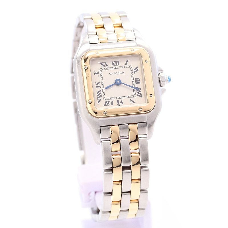【中古】CARTIER PANTHERE SMALL MODEL 2ROW / PANTHERE FIGARO WATCH SMALL MODEL <br>カルティエ パンテールSM 2ロウ / パンテール クラシック & フィガロ SM 2ロウ <br>W25029B6