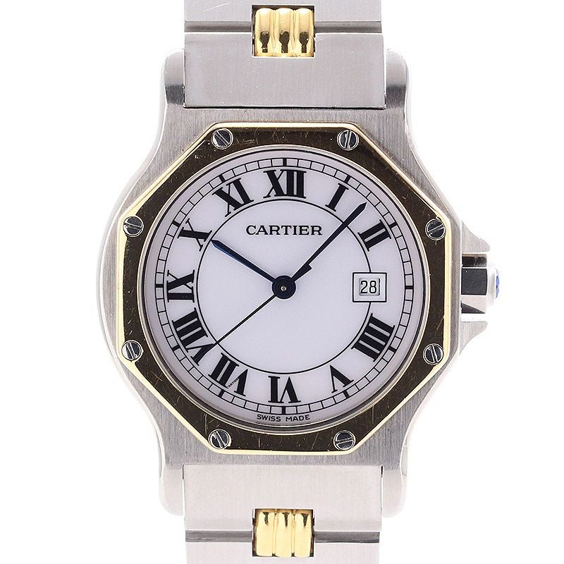 中古】CARTIER SANTOS RONDE LARGE MODEL / SANTOS OCTAGON LARGE