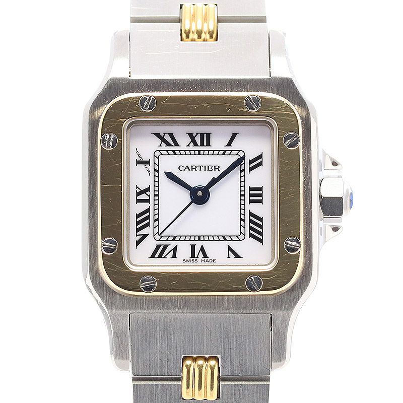 Cartier カルティエ サントス ガルベ SM 腕時計 コマ 27302 中古】CARTIER SANTOS CARREE SMALL MODEL / SANTOS GALBEE SMALL