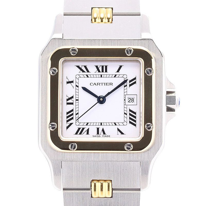Cartier カルティエ サントス ガルベ SM 腕時計 コマ 27302 中古】CARTIER SANTOS CARREE LARGE MODEL / SANTOS GALBEE LARGE
