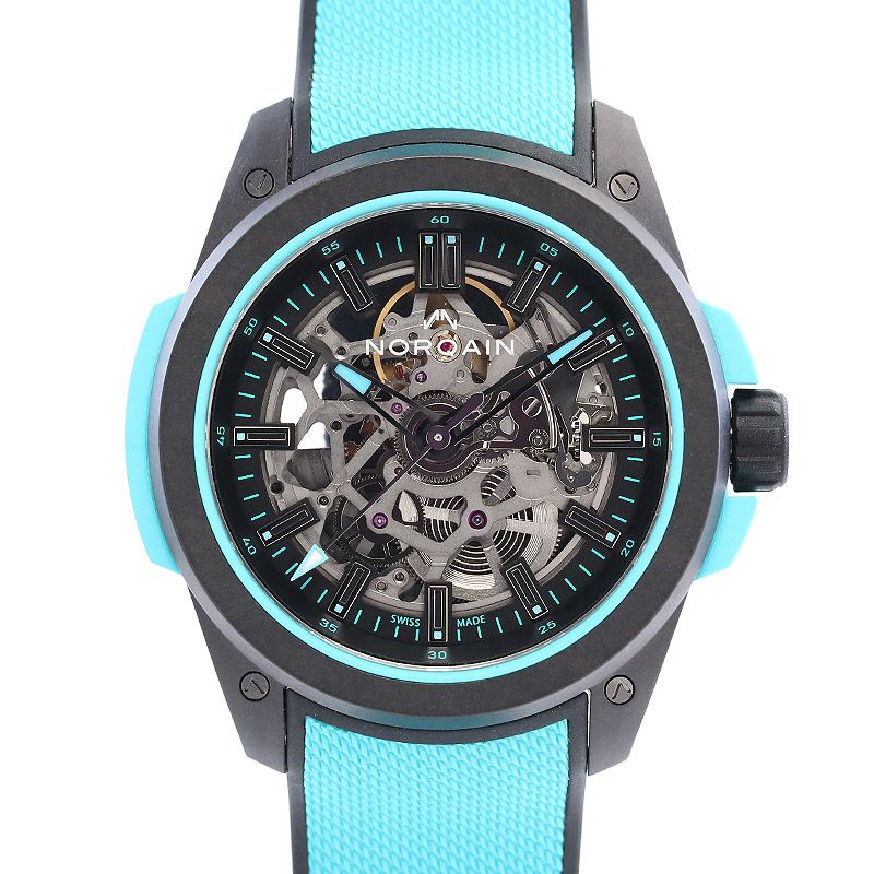 中古】NORQAIN INDEPENDENCE WILD ONE SKELETON 42MM TURQUOISE 