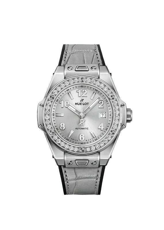 HUBLOT BIG BANG ONE CLICK MONOCHROME STEEL DIAMONDS <br>ウブロ ビッグ・バン ワンクリック モノクローム スチール ダイヤモンド <br>485.SX.4310.LR.1204.JPN