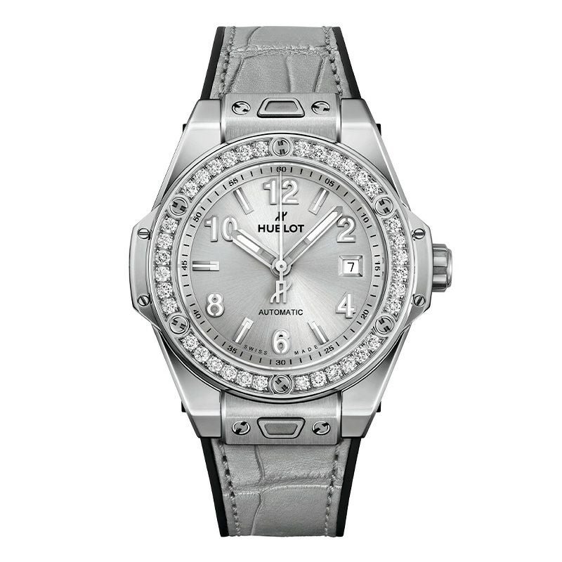 HUBLOT BIG BANG ONE CLICK MONOCHROME STEEL DIAMONDS <br>ウブロ ビッグ・バン ワンクリック モノクローム スチール ダイヤモンド <br>485.SX.4310.LR.1204.JPN