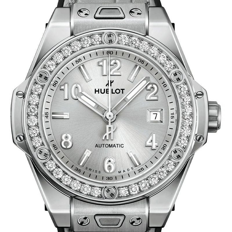 HUBLOT BIG BANG ONE CLICK MONOCHROME STEEL DIAMONDS <br>ウブロ ビッグ・バン ワンクリック モノクローム スチール ダイヤモンド <br>485.SX.4310.LR.1204.JPN