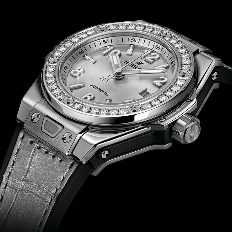 HUBLOT BIG BANG ONE CLICK MONOCHROME STEEL DIAMONDS <br>ウブロ ビッグ・バン ワンクリック モノクローム スチール ダイヤモンド <br>485.SX.4310.LR.1204.JPN