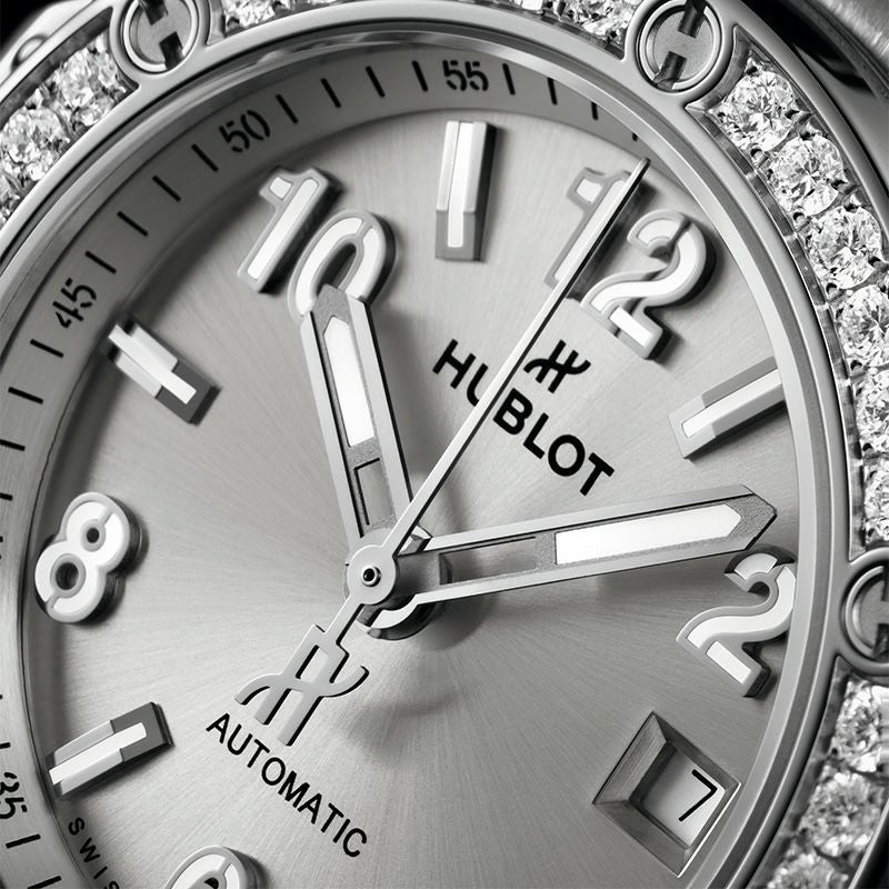 HUBLOT BIG BANG ONE CLICK MONOCHROME STEEL DIAMONDS ウブロ ビッグ