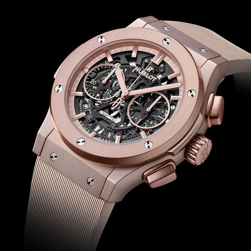 HUBLOT AERO FUSION CHRONOGRAPH ALUMINUM PINK <br>ウブロ アエロ・フュージョン クロノグラフ アルミニウム ピンク <br>525.UP.0192.RX.JPN