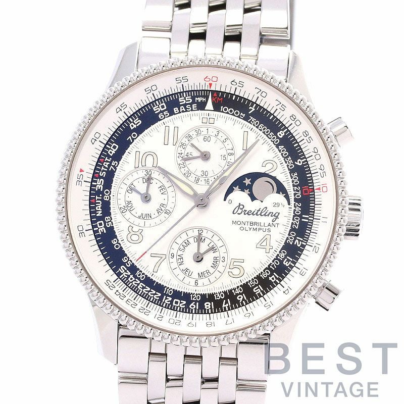 【中古】BREITLING NAVITIMER MONTBRILLANT ORYMPUS ブライトリング ナビタイマー モンブリラン オリンパス A19350(A191G92NP)