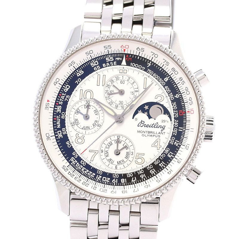 【中古】BREITLING NAVITIMER MONTBRILLANT ORYMPUS ブライトリング ナビタイマー モンブリラン オリンパス A19350(A191G92NP)