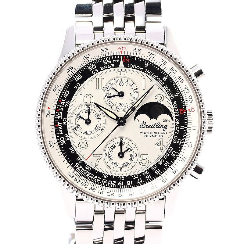 【中古】BREITLING NAVITIMER MONTBRILLANT ORYMPUS ブライトリング ナビタイマー モンブリラン オリンパス A19350(A191G92NP)