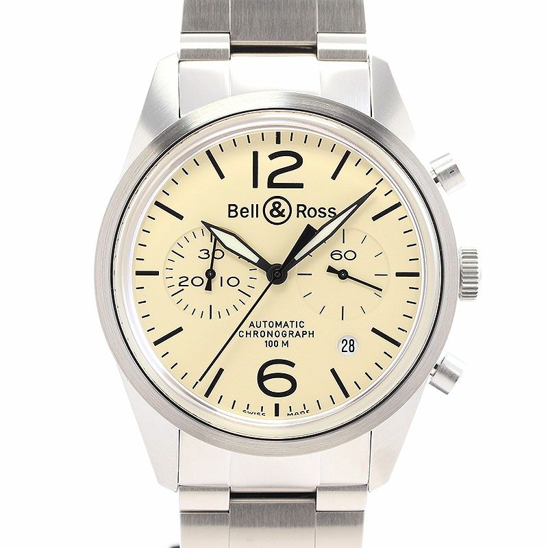 中古】BELL & ROSS BR 126 ORIGINAL BEIGE ベル＆ロス BR126 