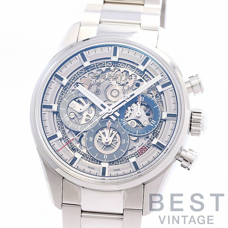 【中古】ZENITH CHRONOMASTER EL PRIMERO FULL OPEN 38MM ゼニス クロノマスター エル・プリメロ フルオープン 38MM 03.2153.400/78.M2150
