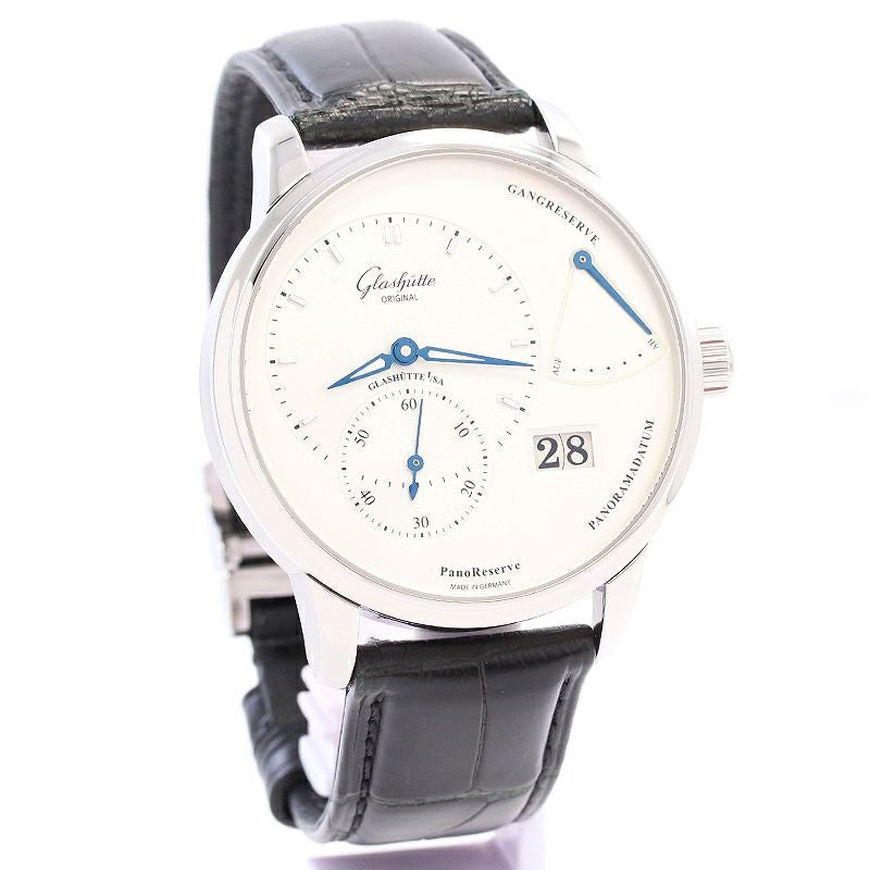 【中古】GLASHUTTE ORIGINAL PANO RESERVE <br>グラスヒュッテ・オリジナル パノ リザーブ <br>1-65-01-22-12-50
