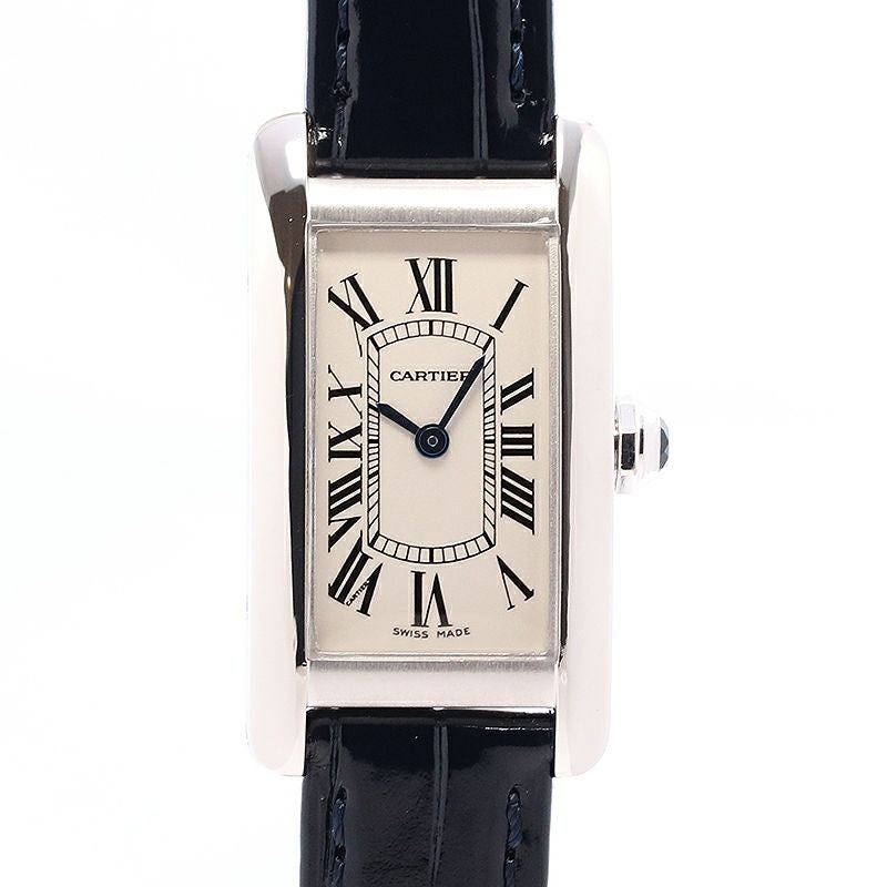 【中古】CARTIER TANK AMERICAN SMALL MODEL カルティエ タンクアメリカンSM W2601956