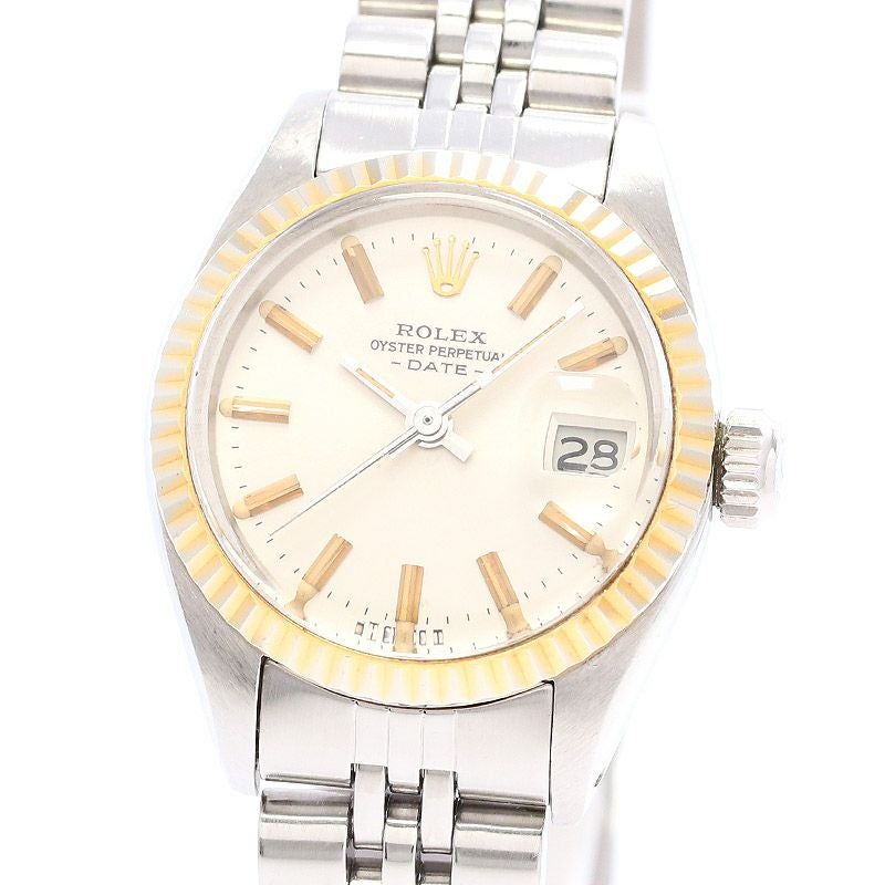ロレックス オイスター パーペチュアル  6917 レディース 【中古】 6917 グレー ROLEX（ロレックス）オイスターパーペチュアル デイト