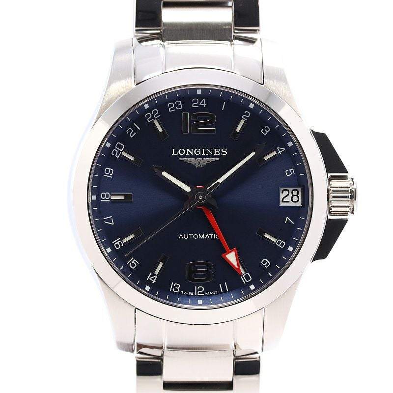 中古】LONGINES CONQUEST GMT ロンジン コンクエスト GMT L3.687.4