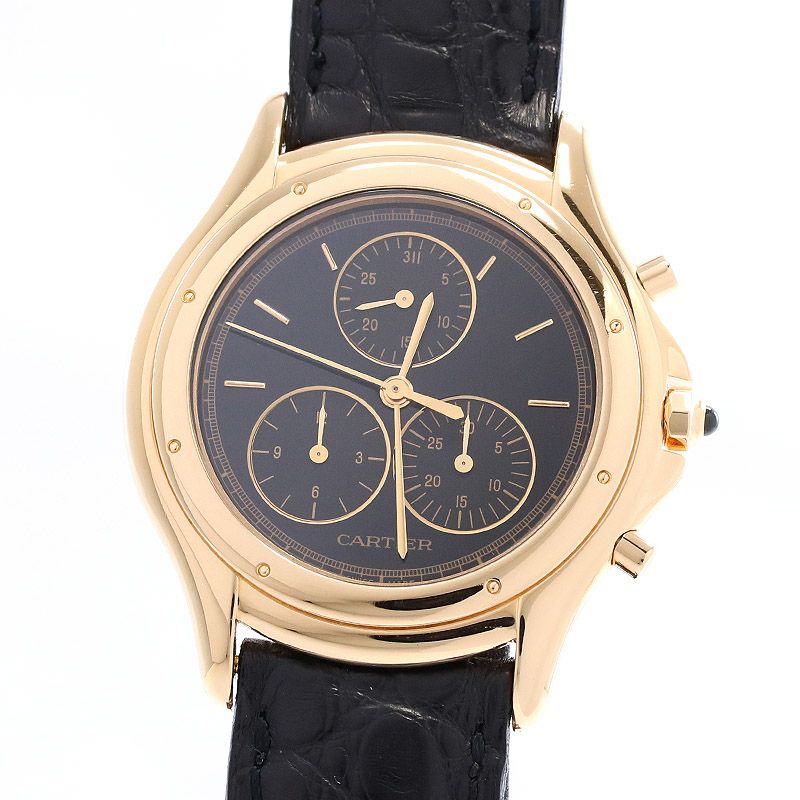中古】CARTIER PANTHER COUGAR LARGE MODEL CHRONO REFLEX カルティエ