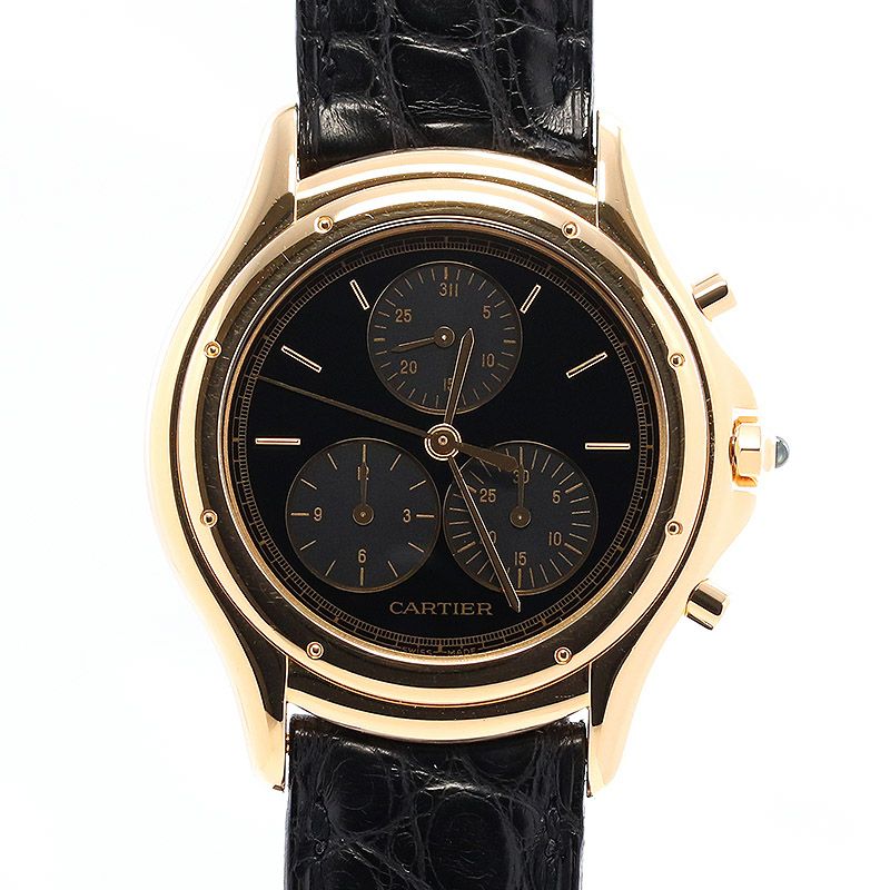 中古】CARTIER PANTHER COUGAR LARGE MODEL CHRONO REFLEX カルティエ