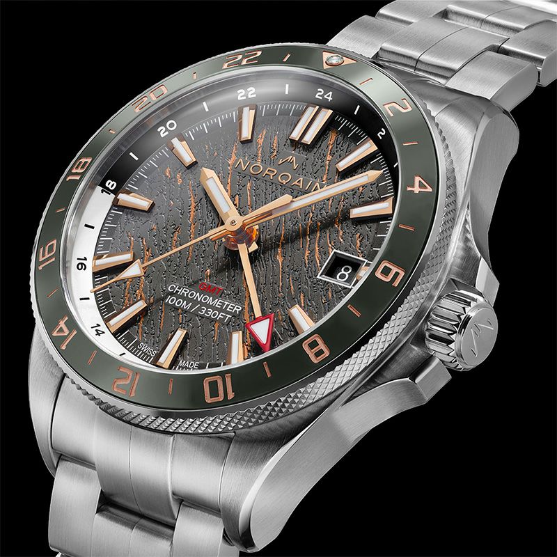 NORQAIN Adventure NEVEREST GMT GLACIER 41mm <br>ノルケイン アドベンチャー ネベレスト GMT グレーシャー 41 <br>NN1100SC3CG/G113/150SG