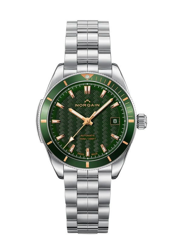 NORQAIN ADVENTURE SPORT 37MM GREEN & GOLD <br>ノルケイン アドベンチャー スポーツ 37MM グリーン＆ゴールド <br>N1800A84GA/E183/182S