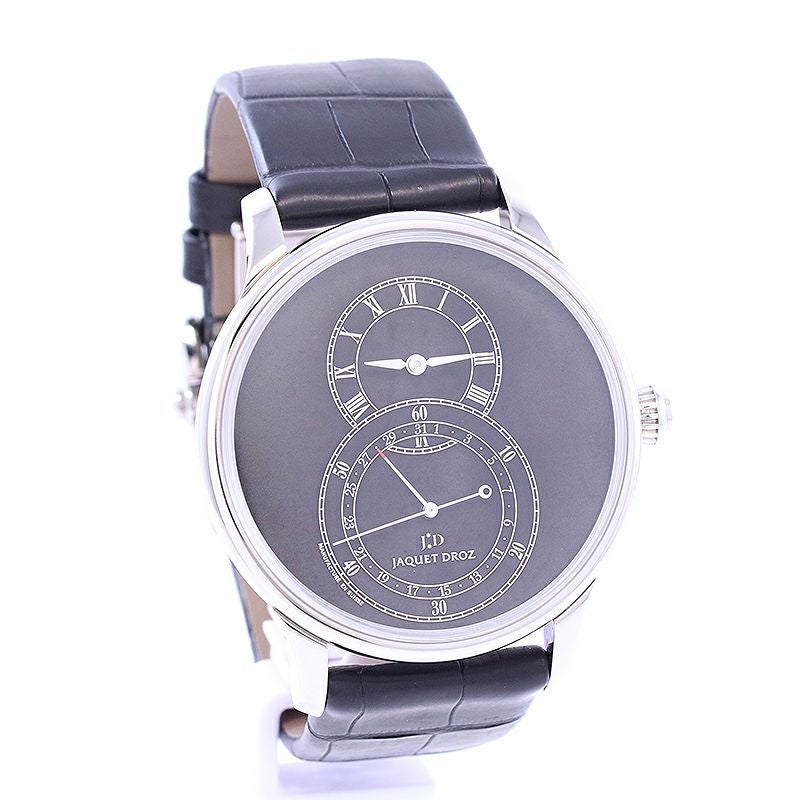 【中古】JAQUET DROZ GRANDE SECONDE QUANTIEME BLACK TECH <br>ジャケ・ドロー グラン・セコンド カンティエーム ブラックテック <br>J007030241