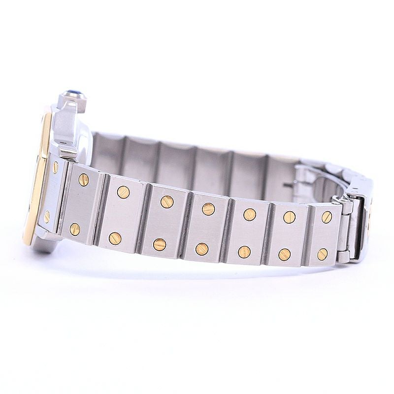 カルティエ　Cartier カルティエ/サントスロンド/サントスオクタゴンLMデイト/ホワイト コマ サントスオクタゴン　ラウンド 時計