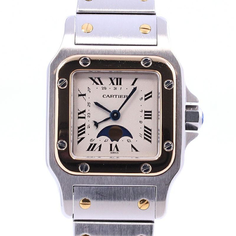 カルティエ CARTIER サントスガルベSM ムーンフェイズ クォーツ レディース _795071 Cartier】カルティエ『サントスガルベSM ムーンフェイズ』W20008C4