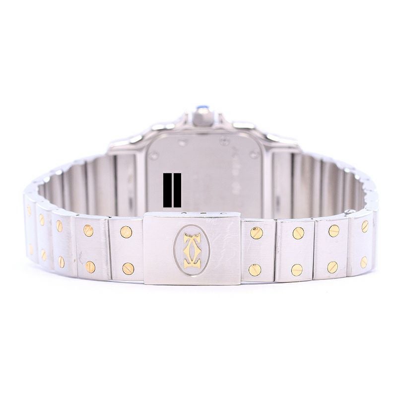 訳あり カルティエ CARTIER W20008C4 サントスガルベ SM YGコンビ ムーンフェイズ クォーツ レディース _905016 Cartier - 訳あり カルティエ CARTIER W20008C4 サントスガルベ SM YG