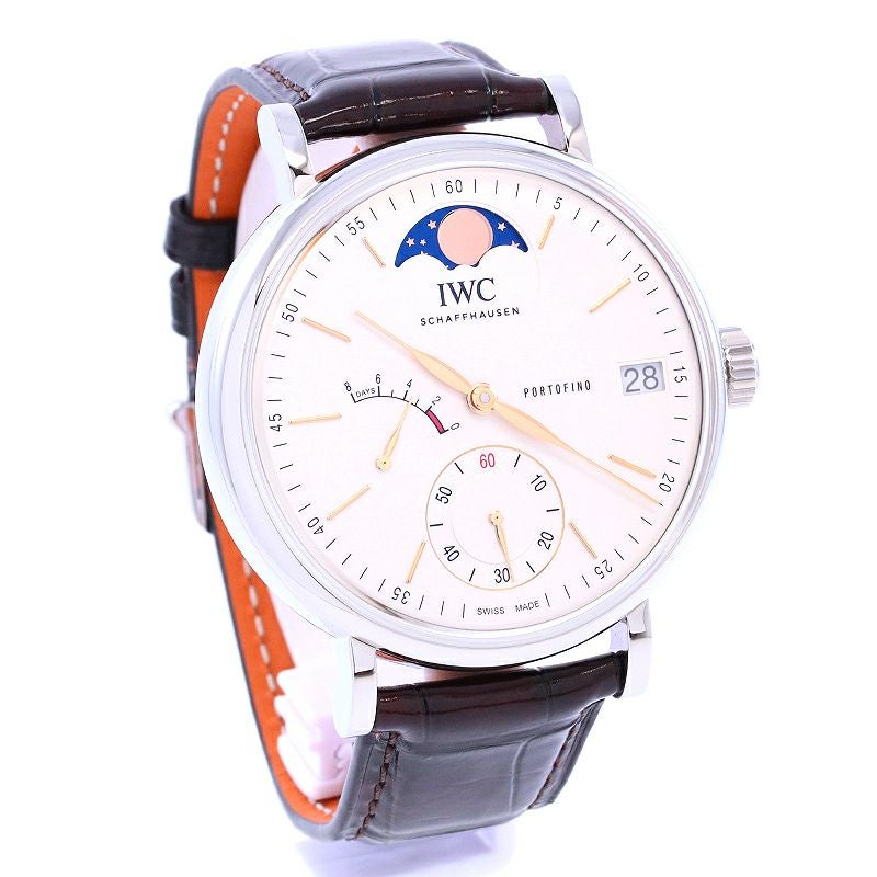 IWC ポートフィノ ハンドワインド ムーンフェイズ IW516401 メンズ 中古 腕時計 中古】IWC PORTOFINO HAND WOUND MOON PHASE アイ・ダブリュー・シー