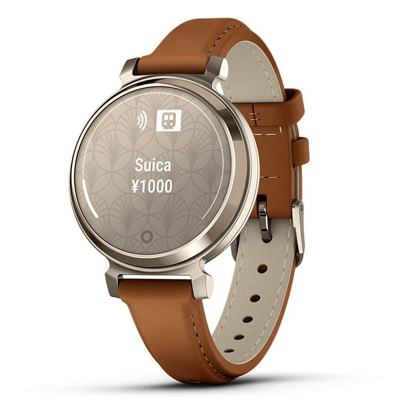 GARMIN Lily 2 Classic Tan Leather / Cream Gold ガーミン リリー2