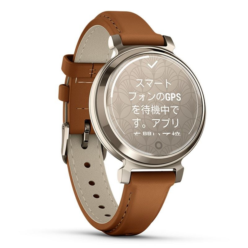 GARMIN Lily 2 Classic Tan Leather / Cream Gold ガーミン リリー2