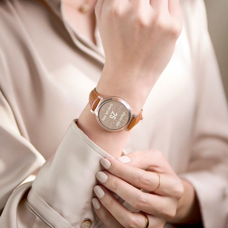 GARMIN Lily 2 Classic Tan Leather / Cream Gold ガーミン リリー2 