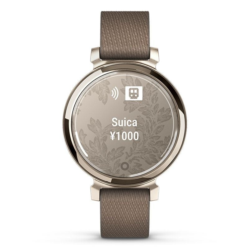 GARMIN Lily 2 Classic Coffee Nylon / Cream Gold ガーミン リリー2 