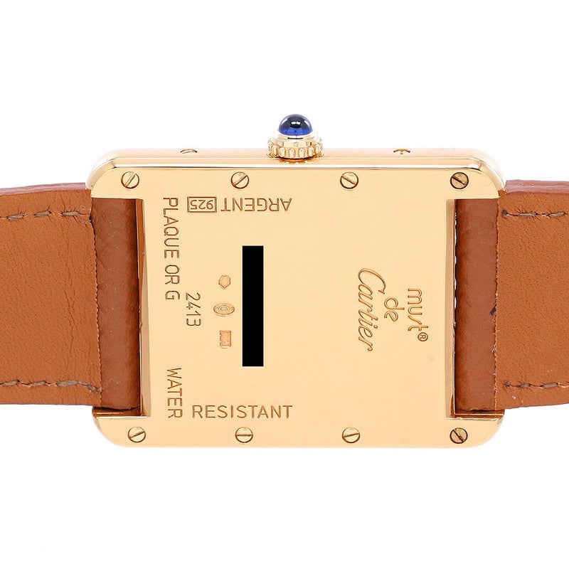 【中古】CARTIER MUST TANK LARGE MODEL JUMBO VERMEIL カルティエ マストタンクLM ジャンボ ヴェルメイユ W1013754