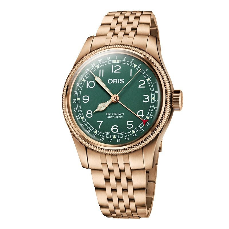 【稼働】ORIS ポインターデイト 手巻き時計 30M メンズ 腕時計 ゴールド 最大42回払いまで無金利】 正規品 ORIS オリス ビッグクラウン