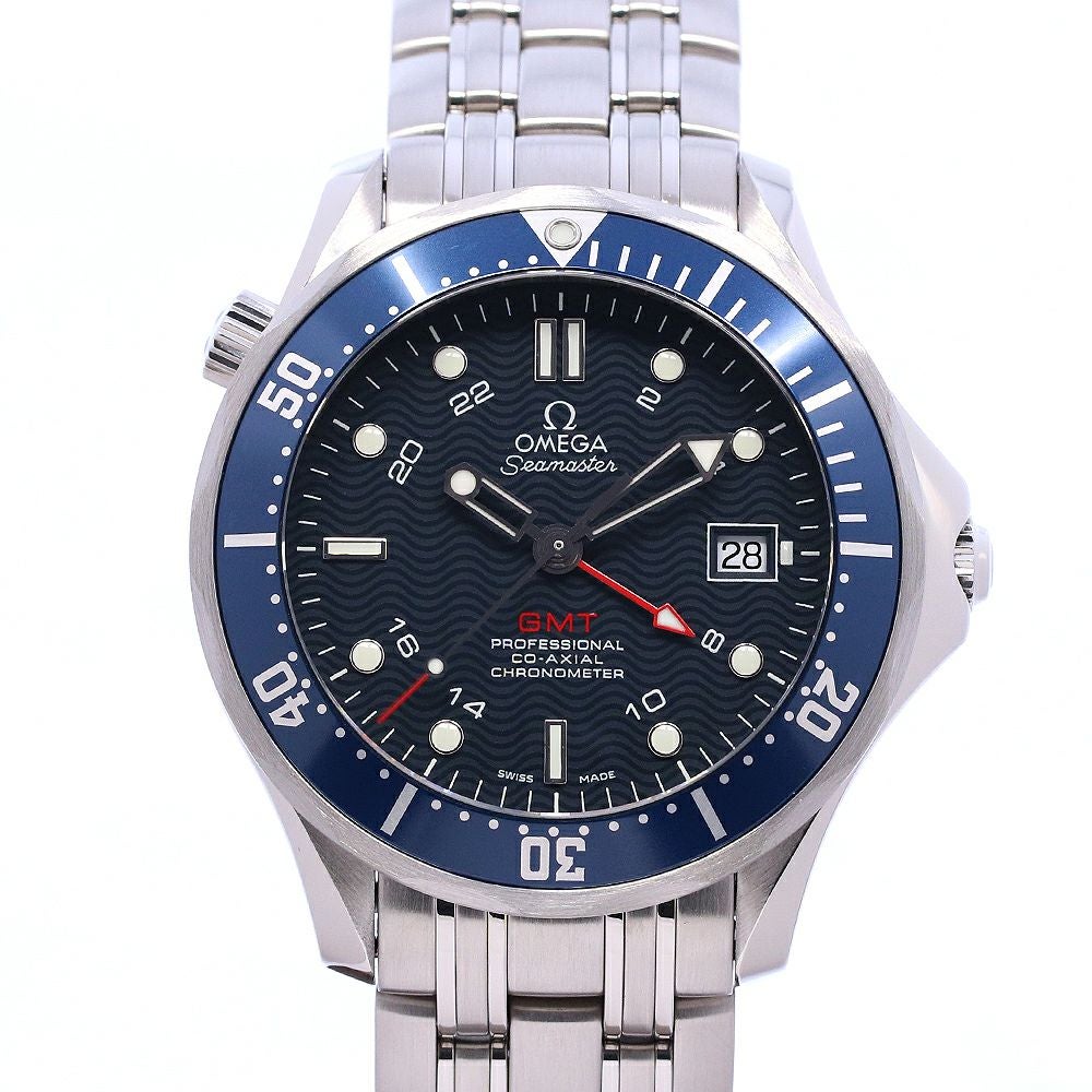 中古】OMEGA SEAMASTER DIVER 300M GMT CO-AXIAL オメガ シーマスター