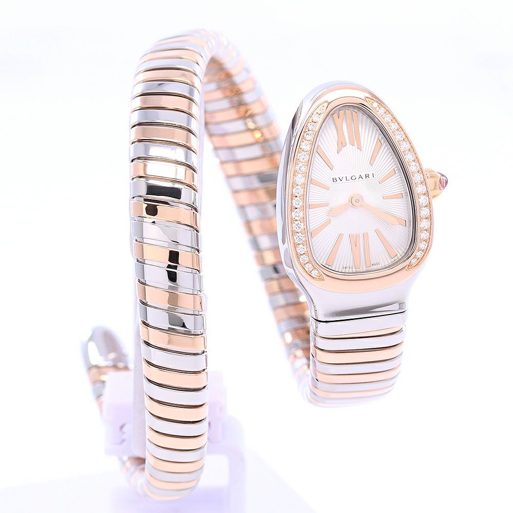 ブルガリ セルペンティ SP27HMGL5NBLK クオーツ ピンクゴールド レディース BVLGARI 【中古】 【時計】 ブルガリ BVLGARI セルペンティ 腕時計 時計 18金 K18ピンクゴールド