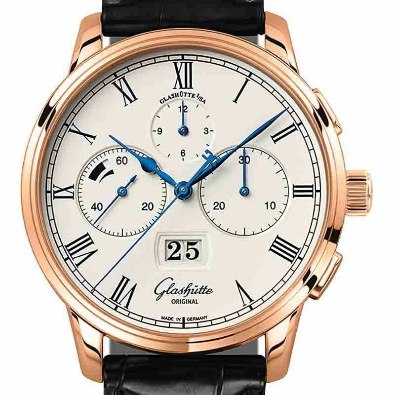 GLASHUTTE ORIGINAL Senator Excellence Panorama Date グラスヒュッテ・オリジナル セネタ・クロノグラフ・パノラマデイト 1-37-01-01-05-30
