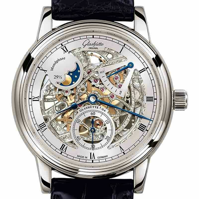 GLASHUTTE ORIGINAL Senator Moon Phase Skeletonized Edition グラスヒュッテ・オリジナル セネタ・ムーンフェイズ・スケルトン 1-49-13-15-04-30