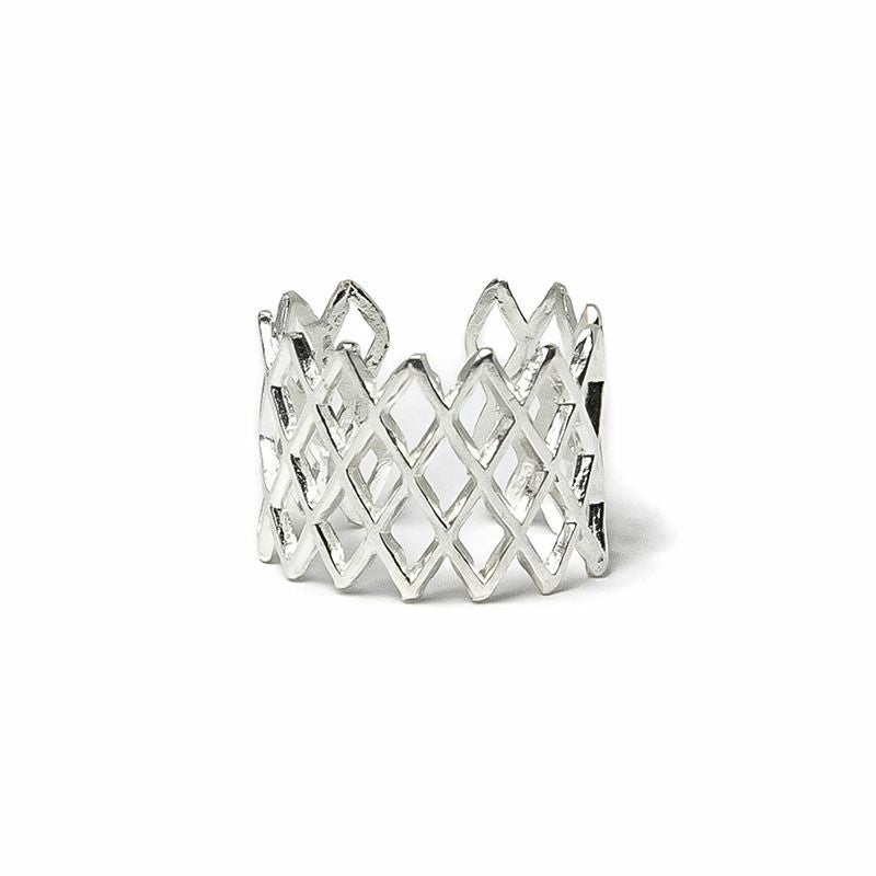 BYOKA LATTICE EARCUFF-2 SILVERE1702 ビョーカ イヤーカフ シルバー E1702