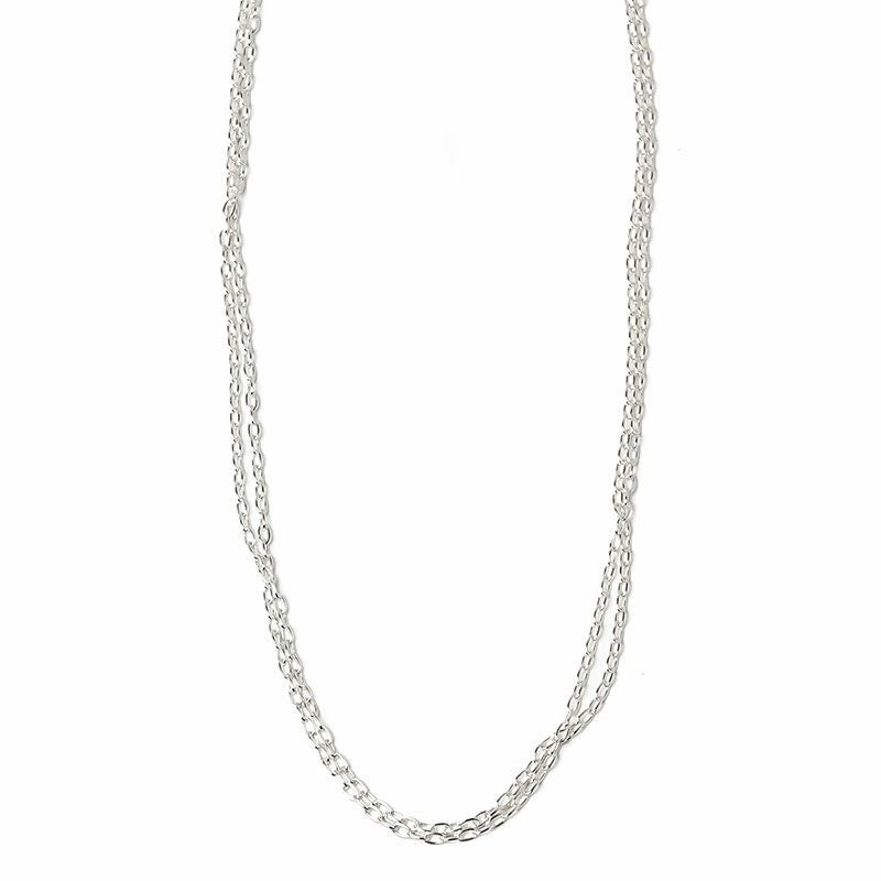 BYOKA MULCTI CHAIN NECKLACE SILVER N1101 ビョーカ ネックレス