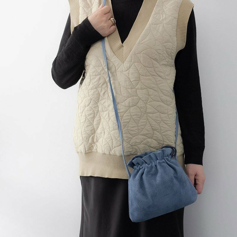 FOLNA Suede Shoulder Bag フォルナ フォルナ スエード ショルダー バック ブルー 224787-BULE