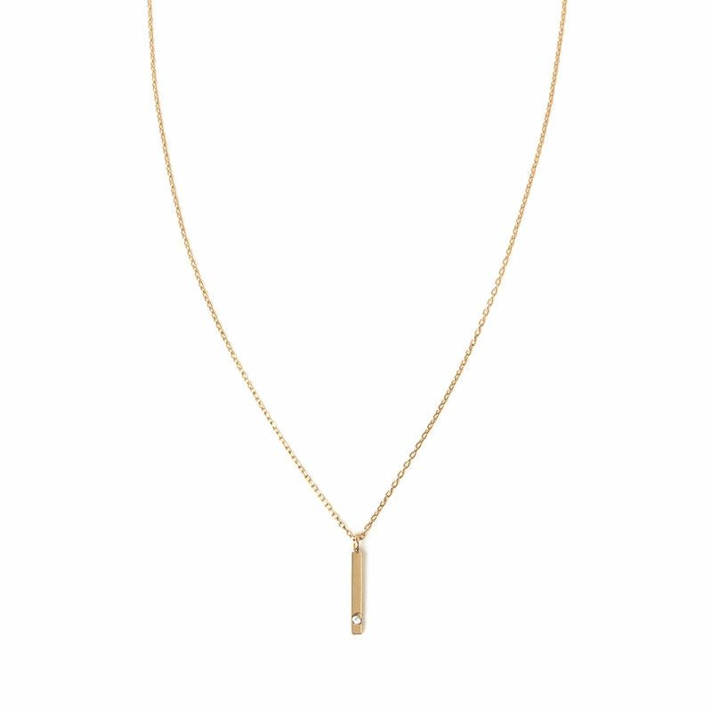 susui シュスイ ネックレス 10金 シンプルネックレス 一粒ダイヤ K10-SN03D