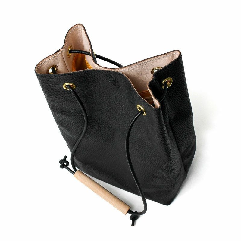 YUICHI TACHIYAMA karuta leather bag black ユウイチタチヤマ アコーディオン カルタ レザー バッグ 鞄　かばん カバン アドリア ブラック YTYkaruta006