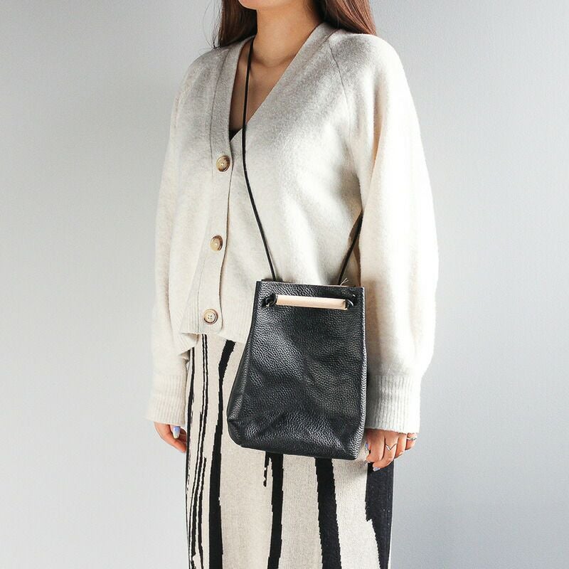 YUICHI TACHIYAMA karuta leather bag black ユウイチタチヤマ アコーディオン カルタ レザー バッグ 鞄　かばん カバン アドリア ブラック YTYkaruta006