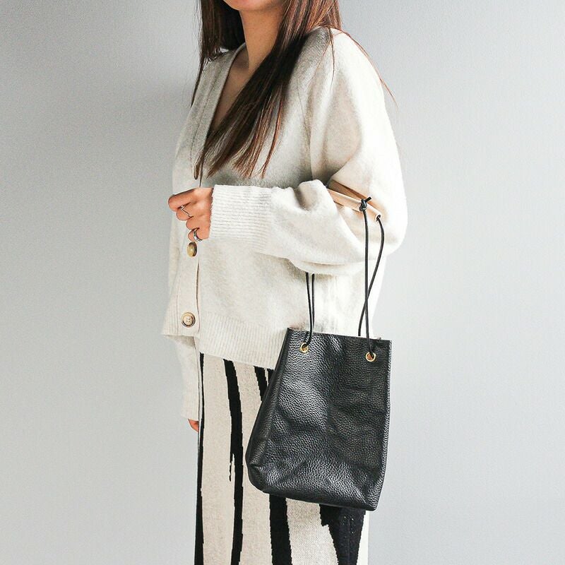 YUICHI TACHIYAMA karuta leather bag black ユウイチタチヤマ アコーディオン カルタ レザー バッグ 鞄　かばん カバン アドリア ブラック YTYkaruta006